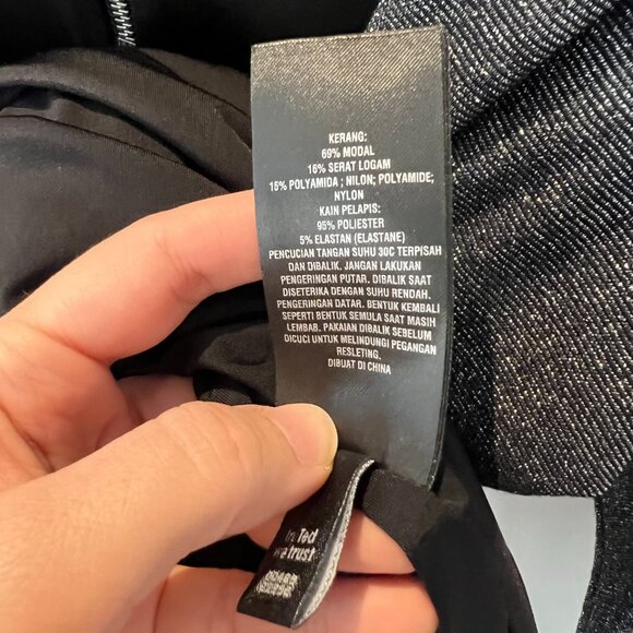 Ted Baker Lizzey Metallic Twist Ruched Cocktail Dressed - Size 1/US 4 - Picture 7 of 8